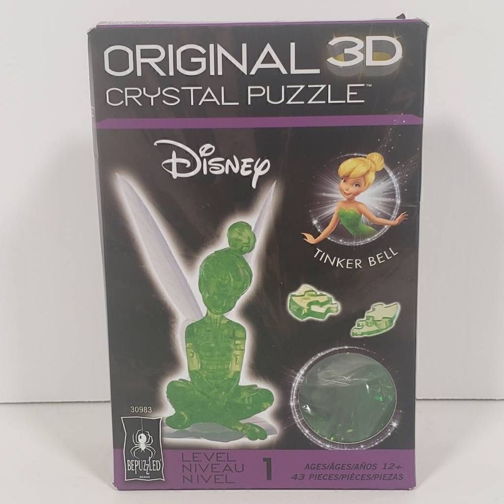 Disney Tinker‎ Bell Original 3-D Crystal Puzzle Level 1 Sealed NEW
